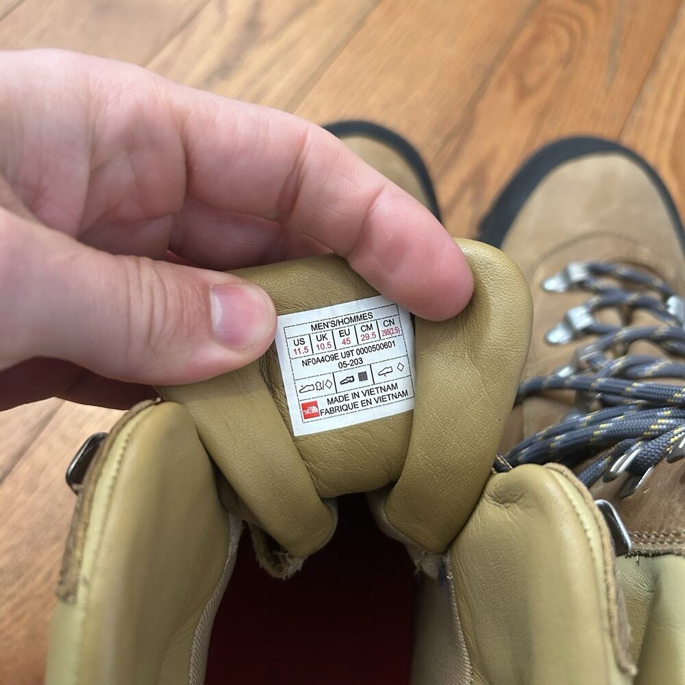 The North Face Archive Glacier Point Snow Leather Hiking Boots Size 11.5 - Picture 6 of 6